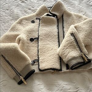Genuine Shearling Teddy Moto Jacket